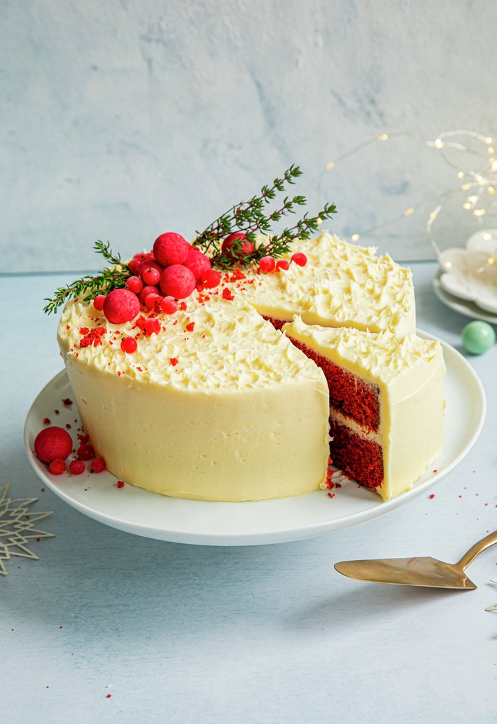 Red velvet cake til jul