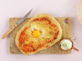 Pizza med egg