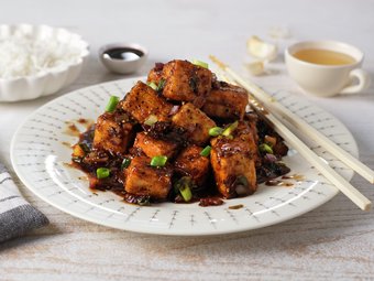 Tofu i svartpeppersaus