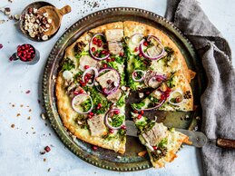Pizza med ribbe
