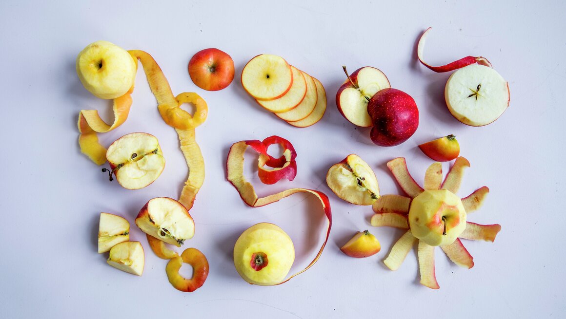 Illustrasjonsfoto matsvinn epler