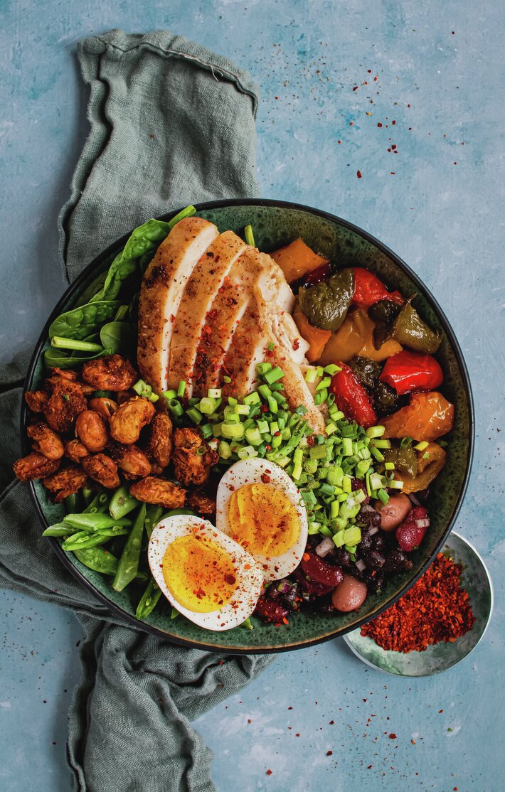 Salatbowl med kylling