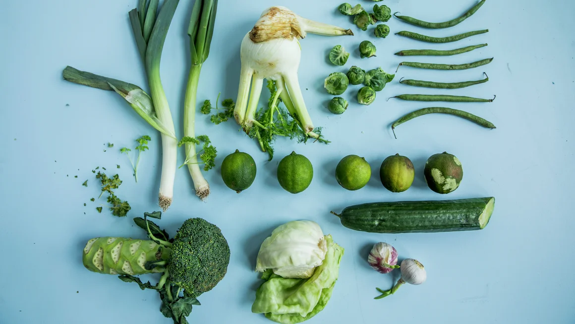 Illustrasjonsfoto matsvinn grønne grønnsaker